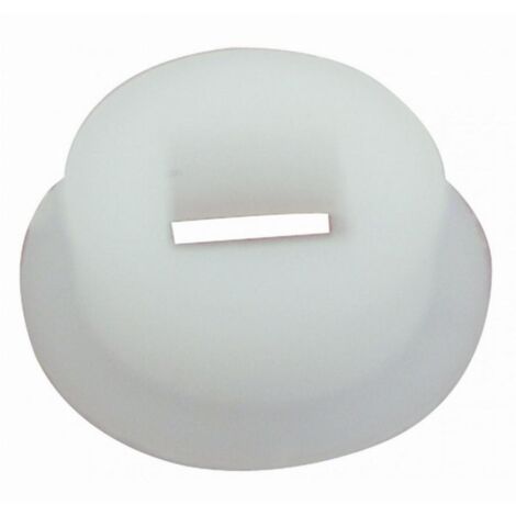Brionne – Poignée de salle de bain en nylon blanc 6 mm – Carré 6 mm – Montage par vis pointeau – Pour espaces confinés