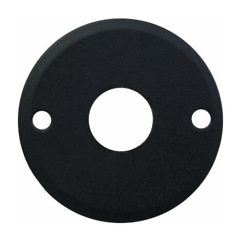 Brionne – Rosace pour porte ronde noire D.43mm – Acier haute qualité – Fixation à vis – Installation facile avec vis fournies - 1050710NR