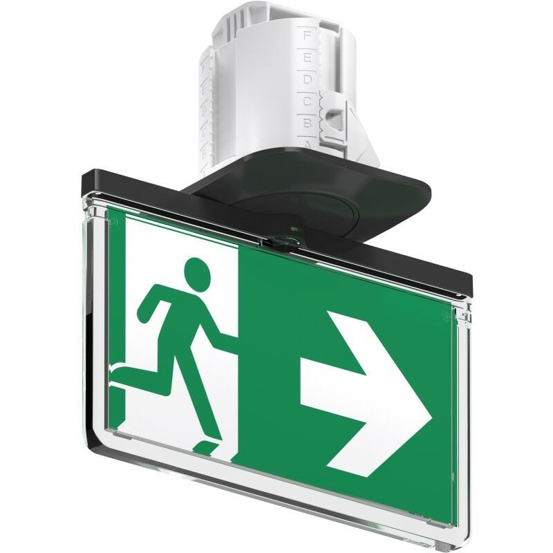 BrioSpot R Encastré BAES Autotestable SATI - Noir