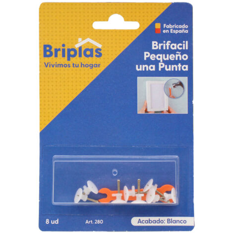 BRIPLAS CUELGA FACIL CUADROS 1 PUNTA PEQUEÑO 8 U =280