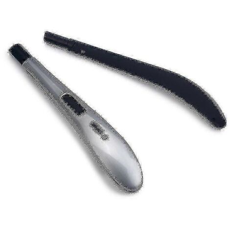 Briquet à arc électrique rechargeable USB sans flamme pour bougies, idéal pour la maison, la cuisine, le barbecue et le camping (GuanGuan - Argent)