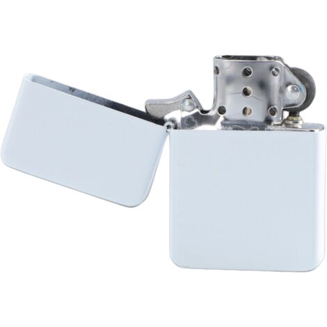 Briquet à essence Gentelo blanc uni