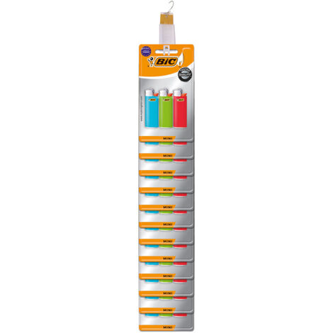 Briquet Bic Mini J25 Couleurs Mini, Couleurs Assorties, Pack De 3, Jetable - Bic