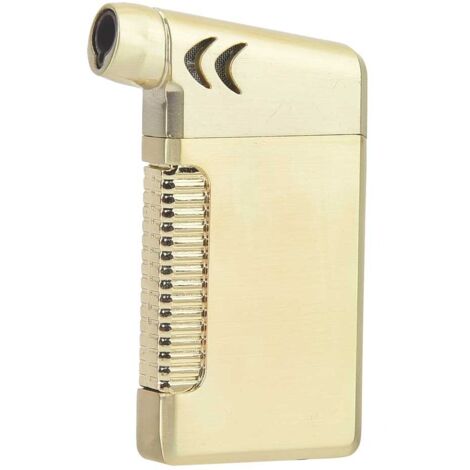 Briquet droit durable en or pour fumeurs, cadeaux d'affaires et allume-gaz