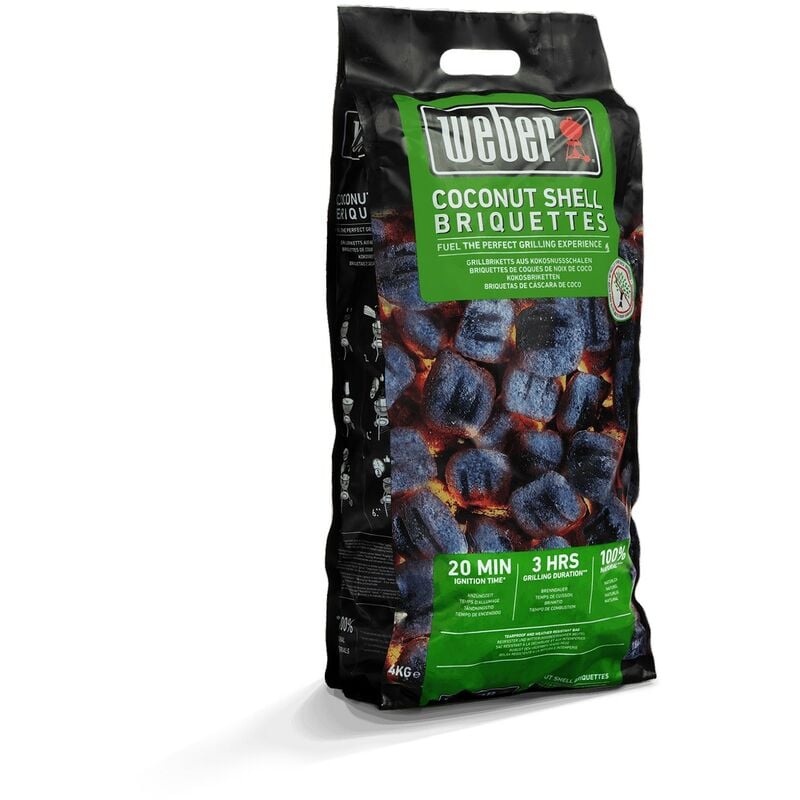 Sac de 4 kg de briquettes de coques de noix de coco Weber Cod.18401