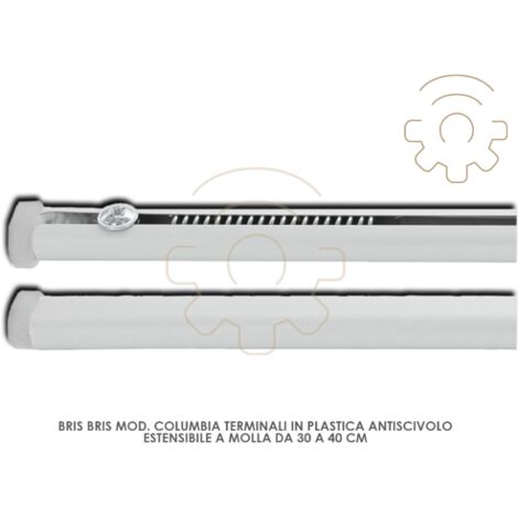 Bris-bris mod Columbia avec ressort de 30 A  40 blanc en tA le antidA rapante ovale section 14x8mm