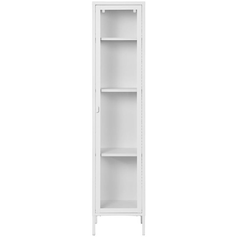Ebuy24 - Brisbane Vitrinenschrank 1 Glas Tür Weiß.