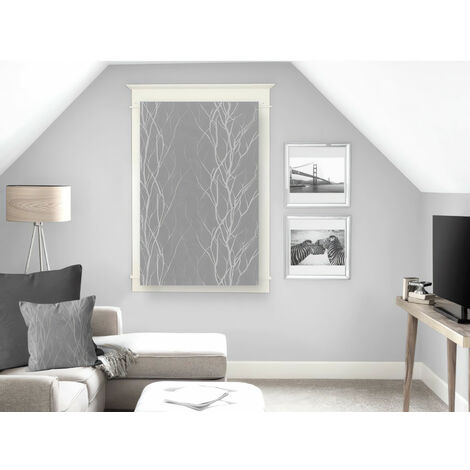 Brise bise 60x90 cm LIANE gris, par Soleil d'ocre