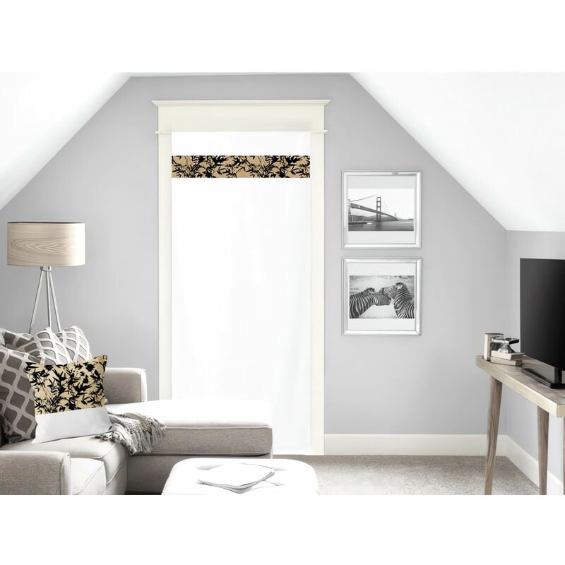 Voile porte-fenêtre en coton 70x200 cm mayline, par Soleil d'Ocre