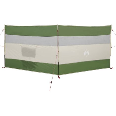 Brise-vent de camping vert 340x130 cm imperméable CFW293371