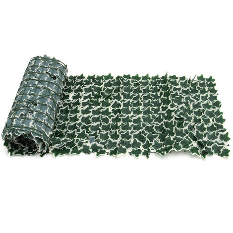 Brise Vue 0.5x3m Artificielle Faux Lierre Feuille Érable Vert / Lotus Nouveaux Types Cloture De Confidentialité Écran Haie Décor Panneaux Jardin Extérieur (vert A)