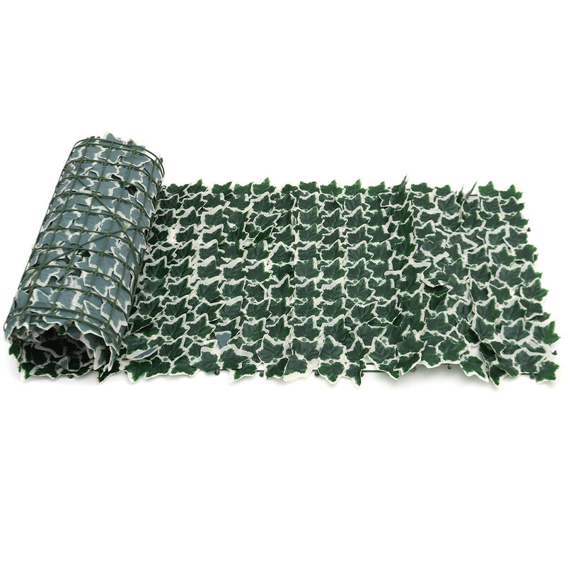 Brise Vue 0.5x3m Artificielle Faux Lierre Feuille Érable Vert / Lotus Nouveaux Types Cloture De Confidentialité Écran Haie Décor Panneaux Jardin