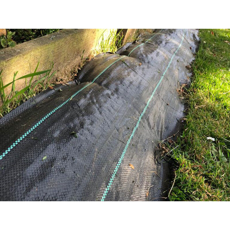 Toile de paillage - Noir - 130gr/m² - Petite dimension 1.65m x 10m Noir