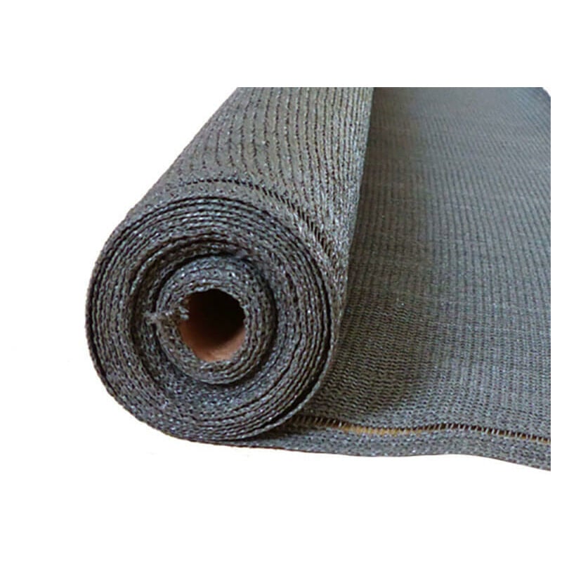 Brise-vue 100% - Gris anthracite - 270gr/m² - Boutonnières Gris foncé 1.8m x 50m