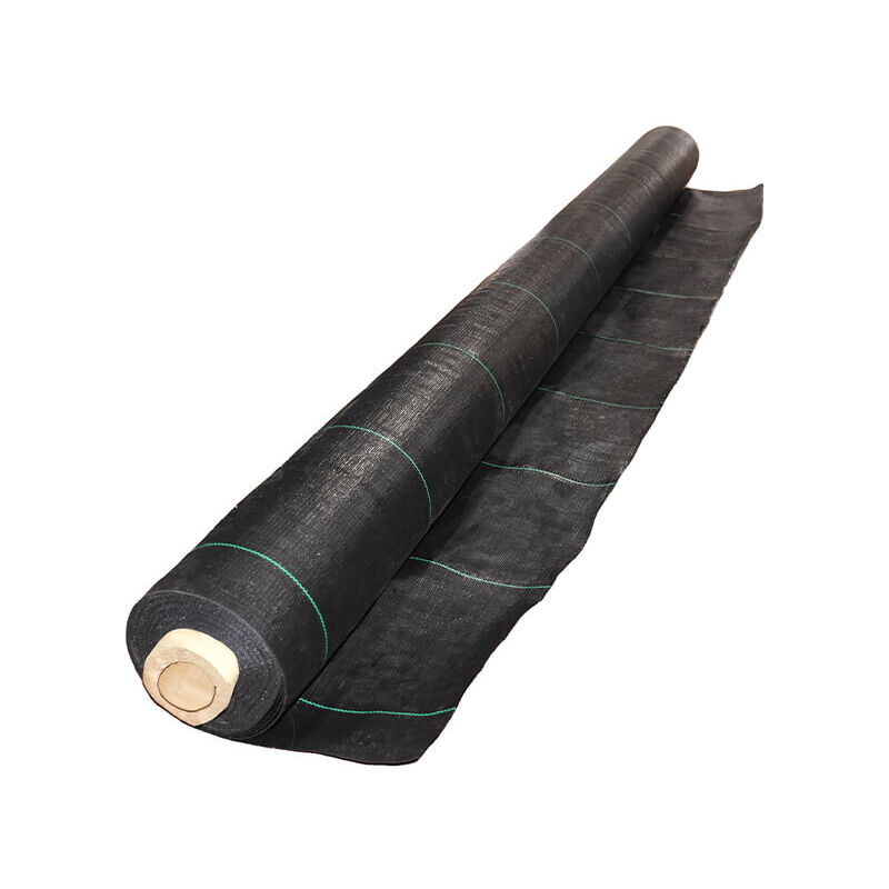 Toile de paillage - Noir - 130gr/m² - Non plié Non Plié 1.25m x 100m Noir