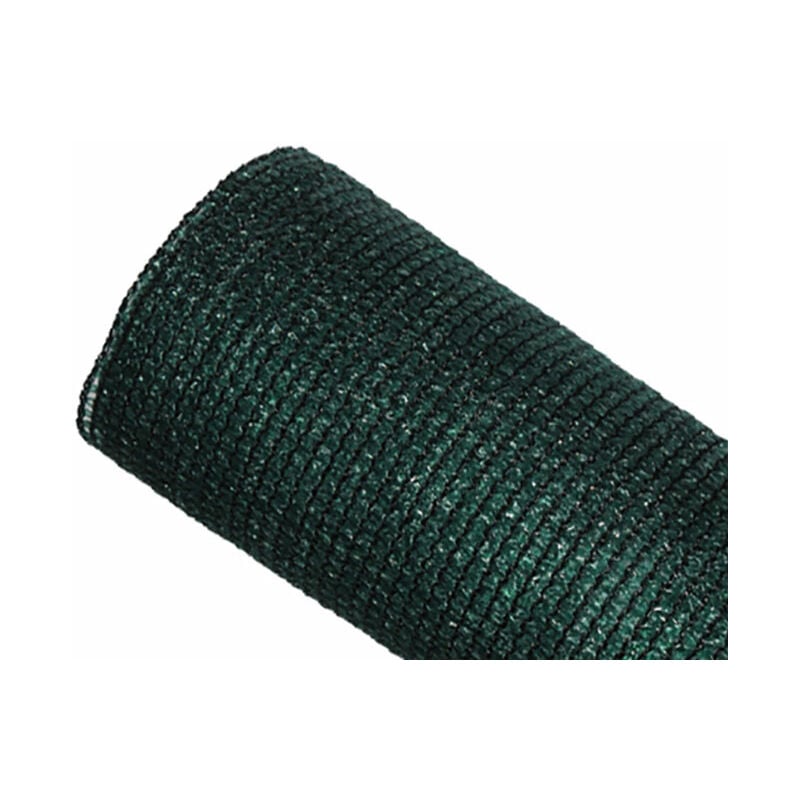 Brise-vue 85% - Vert/Noir - 130gr/m² - Sans Boutonnières Vert/Noir 1.2m x 5m - Vert/Noir