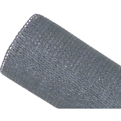 Brise-vue 90% - Gris clair - 190gr/m² - Kit de fixation offert - Sans Boutonnières 1m x 3m