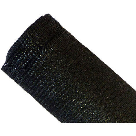 Brise-vue 90% - Noir - 185gr/m² - Boutonnières Noir 1.8m x 10m