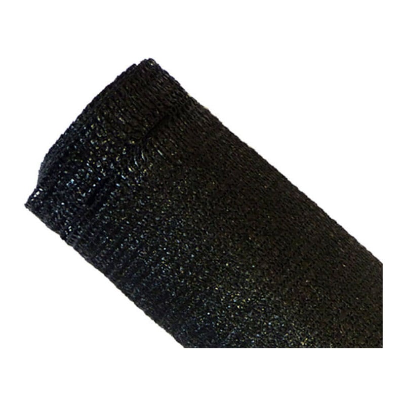 Brise-vue 90% - Noir - 185gr/m² - Boutonnières Noir 1.8m x 5m