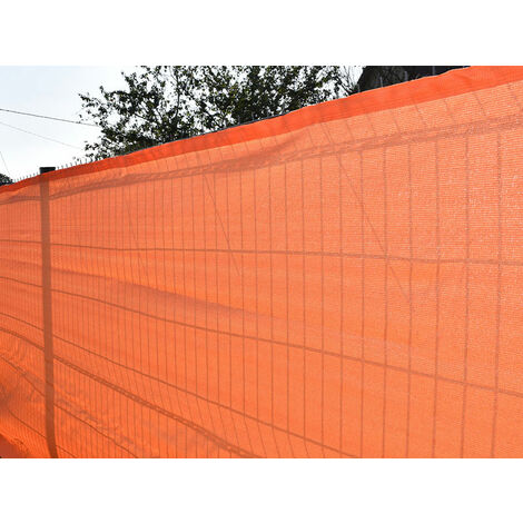 Brise-vue 90% - Orange - 185g/m² - Boutonnières 2m x 10m Orange