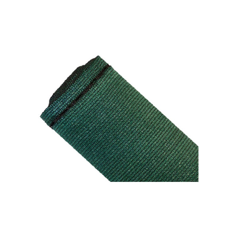 Brise-vue 90% - Vert/noir - 185gr/m² - Grande dimension - Boutonnières Vert/Noir 1.50m x 20m