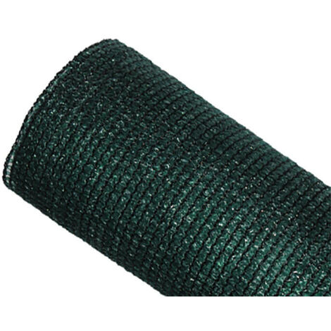 Brise-vue 90% - Vert/noir - 185gr/m² - Sans boutonnières Vert/Noir 1m x 10m - Vert/Noir