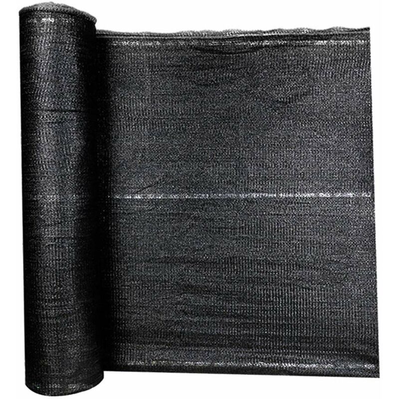 Brise vue Voile d'ombrage Toile Rectangulaire Une Protection des Rayons uv 1x10m Anthracite Naizy
