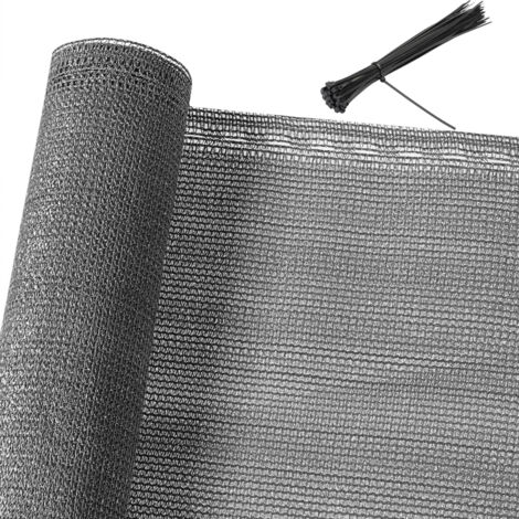Brise vue balcon Tissu HDPE Pare-soleil brise-vue jardin Protection UV vent Résistant aux intempéries Beige 1,2x10 m (de)