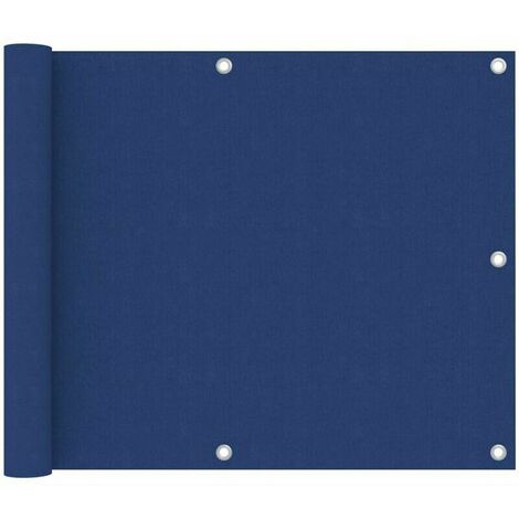 Brise vue, brise vent, canisse et brande ecran de balcon Bleu 75x300 cm Tissu Oxford