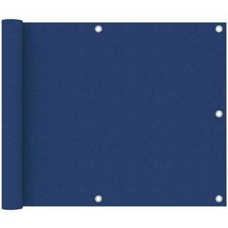 Brise vue, brise vent, canisse et brande ecran de balcon Bleu 75x300 cm Tissu Oxford