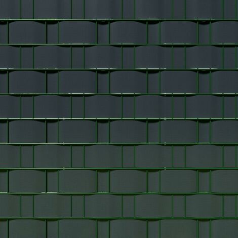 Brise vue brise vent film anti regards clôture paravent PVC gris anthracite 35 m