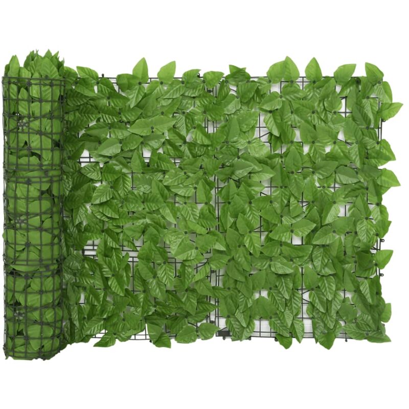 Brise Vue Écran de balcon | Pour Jardin, Balcon, Terrasse avec feuilles vert 300x75 cm 83625 - Vert