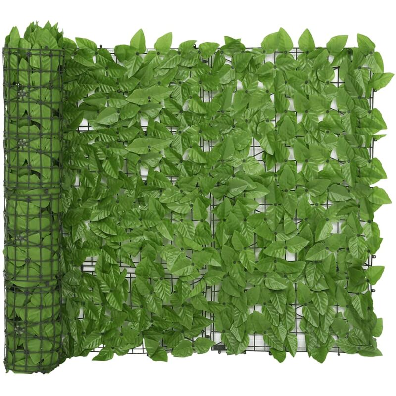 Brise Vue Écran de balcon | Pour Jardin, Balcon, Terrasse avec feuilles vert 500x100 cm 15743 - Vert