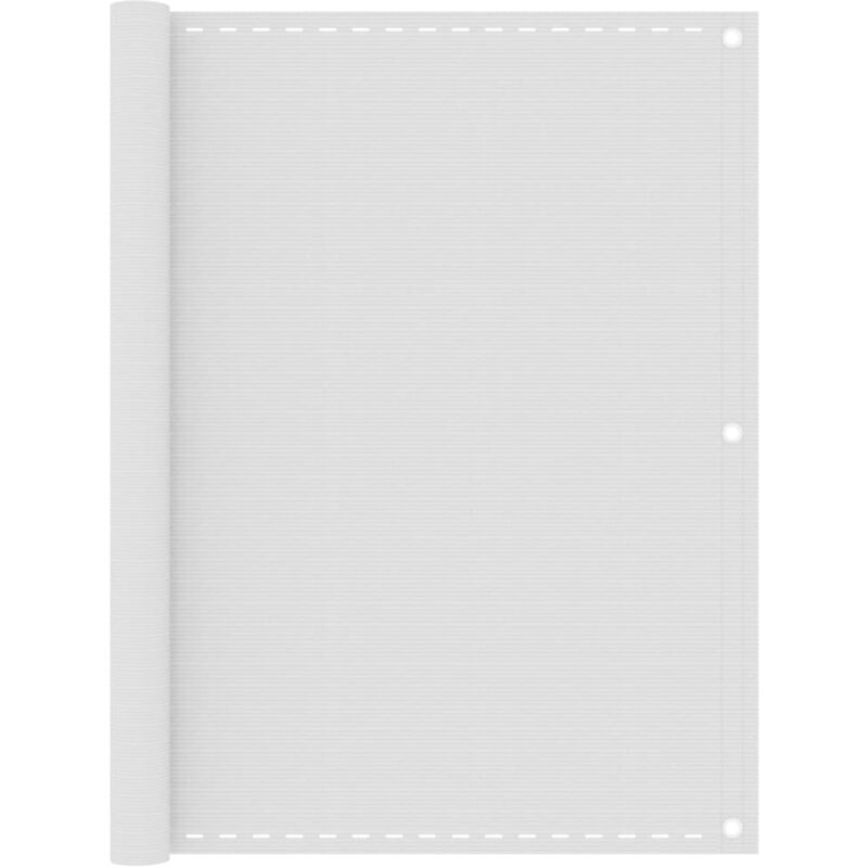 Maison Chic - Brise Vue Écran de balcon Pour Jardin, Balcon, Terrasse Blanc 120x600 cm pehd 71716