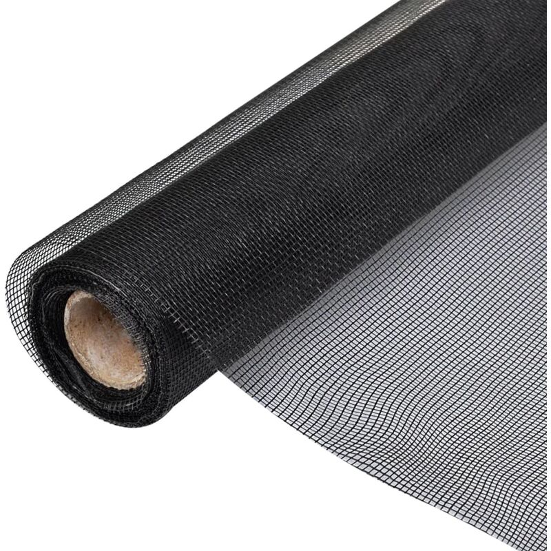 Brise Vue Écran en treillis | Pour Jardin, Balcon, Terrasse Fibre de verre 100x1000 cm Noir 18132 - Noir