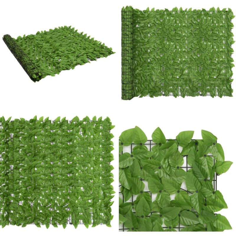 Vidaxl - Brise-vue de balcon avec feuilles vert 300x150 cm - Écran De Balcon - Brise Vue - Intimité Balcon - Décoration Extérieure - Protection