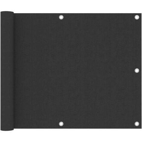 Brise Vue Écran de balcon  Pour Jardin, Balcon, Terrasse Anthracite 75x300 cm Tissu Oxford 89024