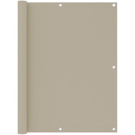 Brise Vue Écran de balcon  Pour Jardin, Balcon, Terrasse Beige 120x300 cm Tissu Oxford 71426