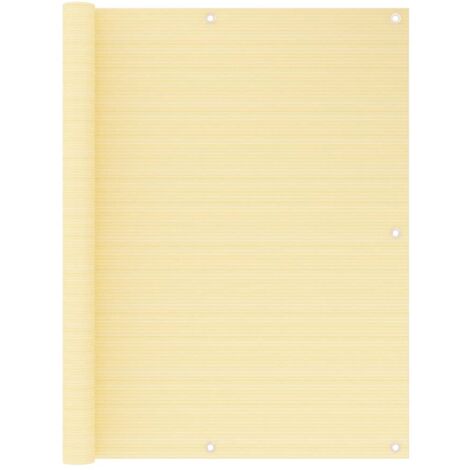 Brise Vue Écran de balcon Pour Jardin, Balcon, Terrasse Beige 120x500 cm PEHD 23988