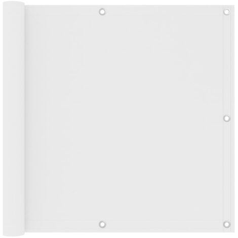 Brise Vue Écran de balcon | Pour Jardin, Balcon, Terrasse Blanc 90x300 cm Tissu Oxford 54436 - Blanc