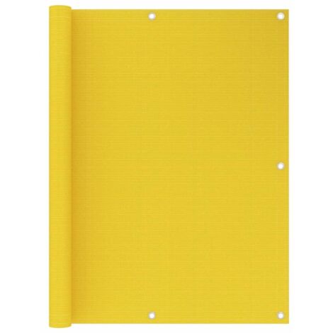 Brise Vue Écran de balcon  Pour Jardin, Balcon, Terrasse Jaune 120x300 cm PEHD 90146