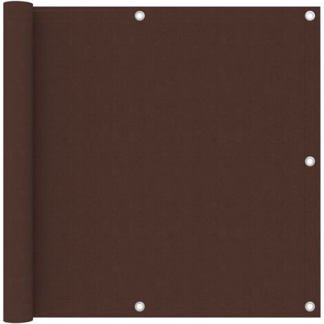 Brise Vue Écran de balcon  Pour Jardin, Balcon, Terrasse Marron 90x500 cm Tissu Oxford 37887