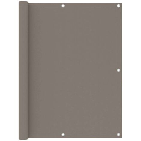 Brise Vue Écran de balcon  Pour Jardin, Balcon, Terrasse Taupe 120x600 cm Tissu Oxford 32626