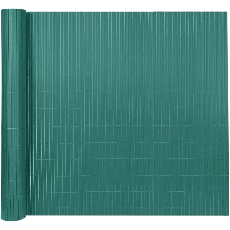 Brise-vue en PVC 180x500cm Clôture d'intimité Protection de Visibilité avec Attaches de Câble Résistant UV et aux intempéries - Vert NAIZY