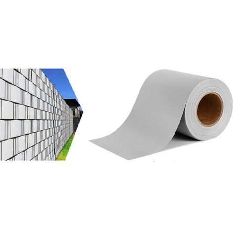 Brise Vue occultant clôture en PVC 450g/m² avec 70 clips de montage
