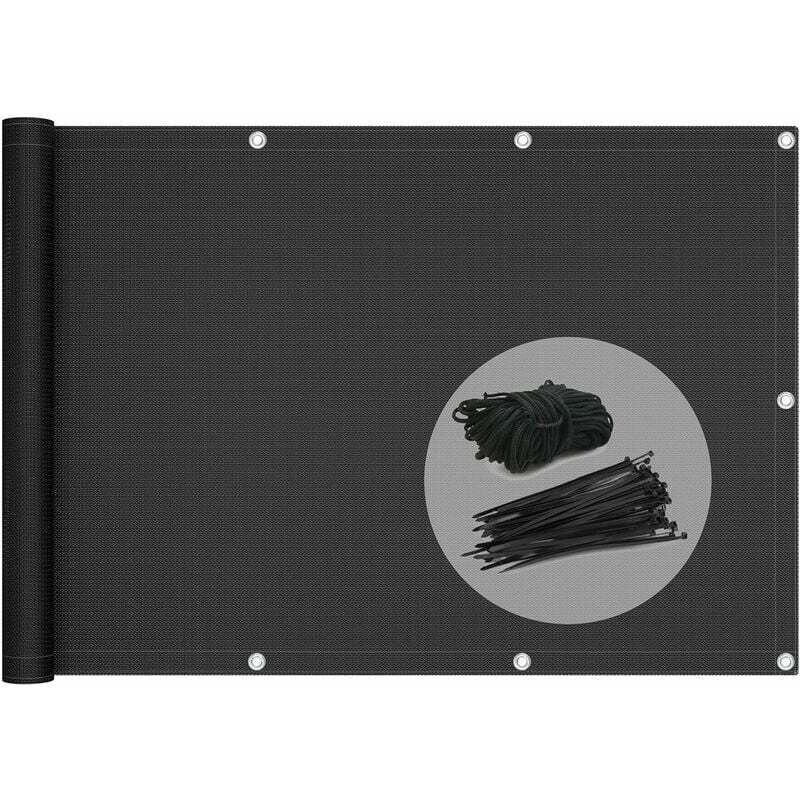 Famille - gabrielle Brise Vue pour Balcon 100% hdpe 200g/m2 Protection uv Résistant aux Déchirures et au Vent Protection Contre Les Regards avec