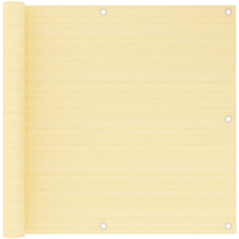 Bonnevie - Brise vue pour balcon - Brise vent Écran de jardin Beige 90x500 cm pehd BV807468
