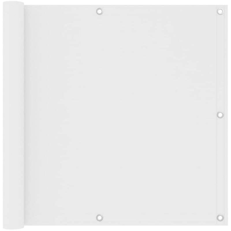 Bonnevie - Brise vue pour balcon - Brise vent Écran de jardin Blanc 90x300 cm Tissu Oxford BV431756