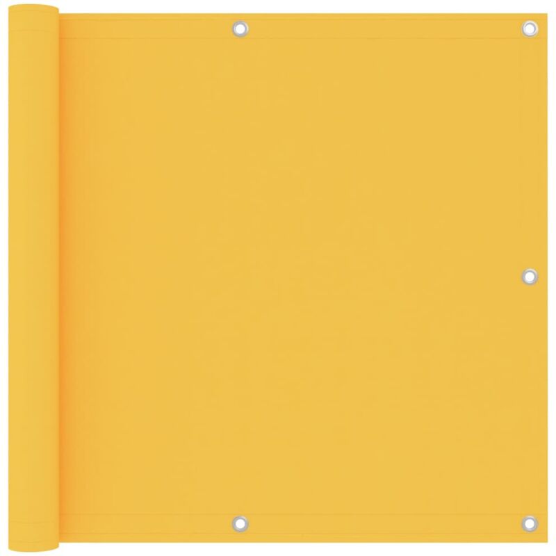 Bonnevie - Brise vue pour balcon - Brise vent Écran de jardin Jaune 90x600 cm Tissu Oxford BV709049