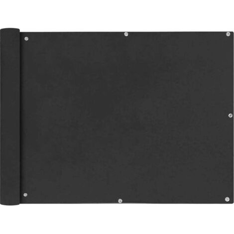 Brise vue pour balcon - Brise vent Écran de jardin en tissu Oxford anthracite de 90x400 cm BV852175 - BonneVie